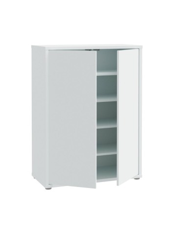 Mobile multiuso Medea 2 ante colore grigio chiaro 74.5x34.9xH 99.1 cm.