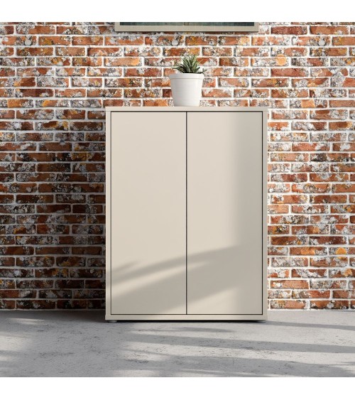 Mobile multiuso Medea 2 ante colore cashmere 74.5x34.9xH 99.1 cm.