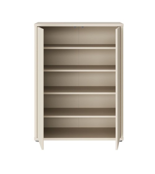 Mobile multiuso Medea 2 ante colore cashmere 74.5x34.9xH 99.1 cm.