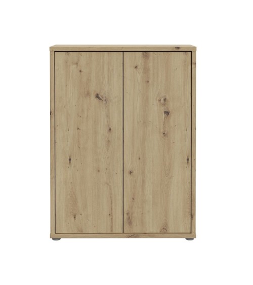 Mobile multiuso Medea 2 ante colore rovere 74.5x34.9xH 99.1 cm.