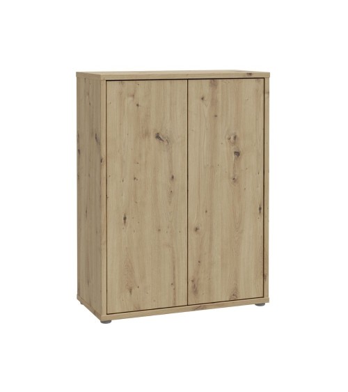 Mobile multiuso Medea 2 ante colore rovere 74.5x34.9xH 99.1 cm.