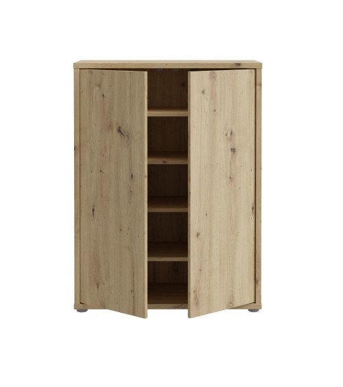 Mobile multiuso Medea 2 ante colore rovere 74.5x34.9xH 99.1 cm.