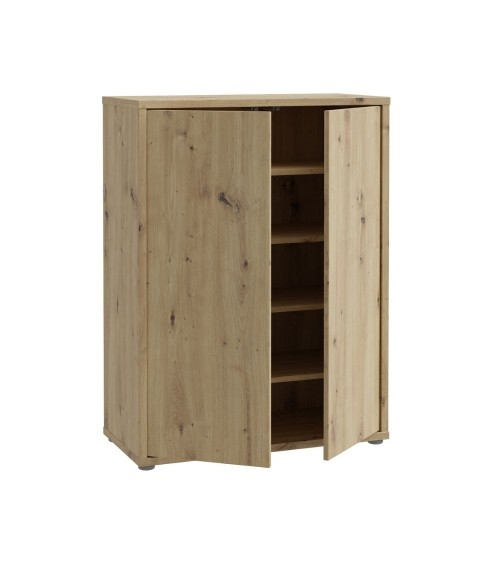 Mobile multiuso Medea 2 ante colore rovere 74.5x34.9xH 99.1 cm.