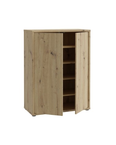 Mobile multiuso Medea 2 ante colore rovere 74.5x34.9xH 99.1 cm.