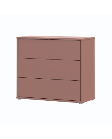 Cassettiera Medea 3 cassetti in colore terracotta