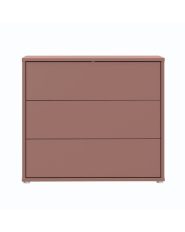 Cassettiera Medea 3 cassetti in colore terracotta