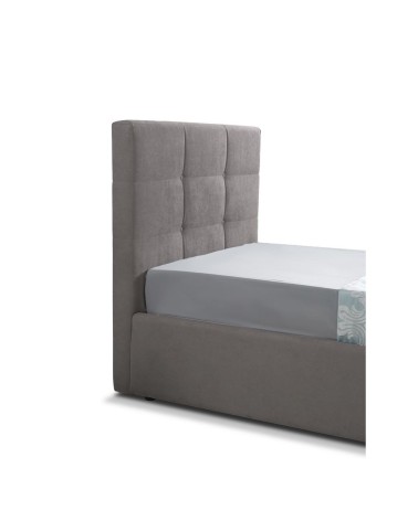 Letto singolo con contenitore Napoli tortora Soro 91