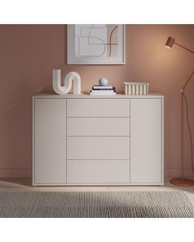 Madia Medea 4 cassetti e 2 ante colore cashmere