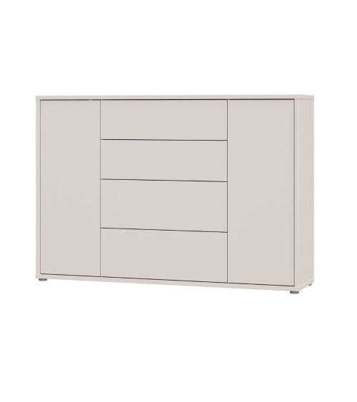 Madia Medea 4 cassetti e 2 ante colore cashmere