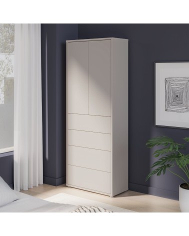 Mobile multiuso Medea 4 cassetti e 2 ante colore cashmere
