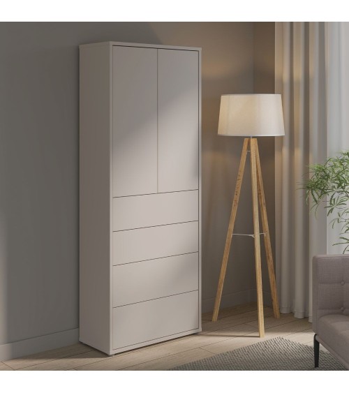 Mobile multiuso Medea 4 cassetti e 2 ante colore cashmere
