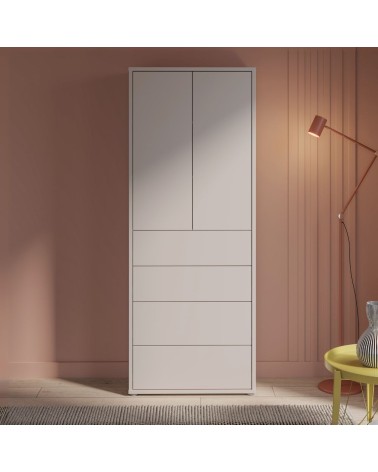 Mobile multiuso Medea 4 cassetti e 2 ante colore cashmere