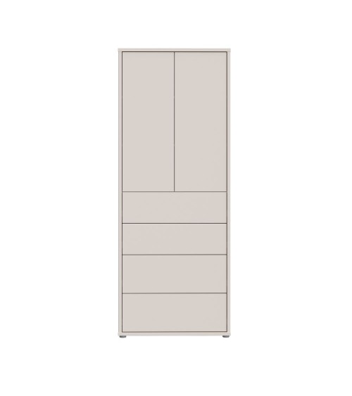 Mobile multiuso Medea 4 cassetti e 2 ante colore cashmere