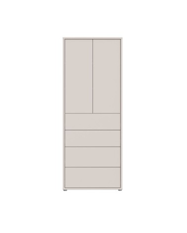 Mobile multiuso Medea 4 cassetti e 2 ante colore cashmere