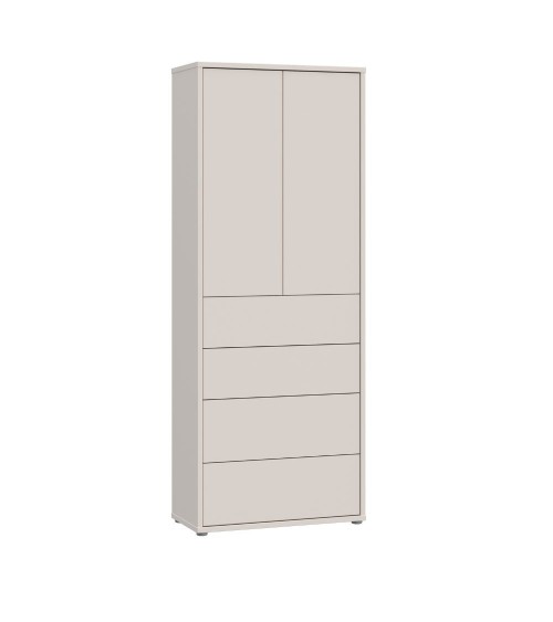 Mobile multiuso Medea 4 cassetti e 2 ante colore cashmere