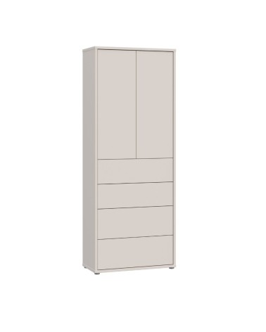 Mobile multiuso Medea 4 cassetti e 2 ante colore cashmere