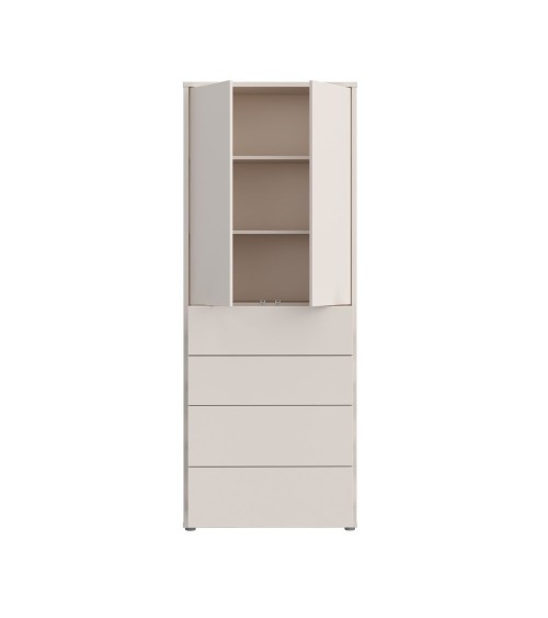 Mobile multiuso Medea 4 cassetti e 2 ante colore cashmere
