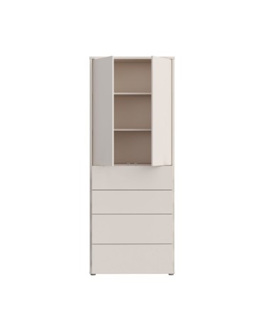 Mobile multiuso Medea 4 cassetti e 2 ante colore cashmere
