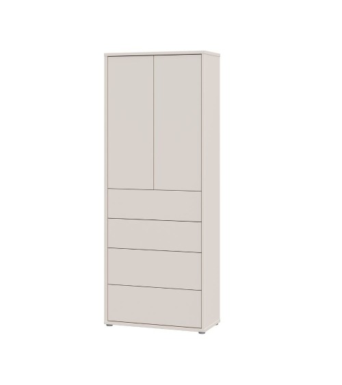 Mobile multiuso Medea 4 cassetti e 2 ante colore cashmere