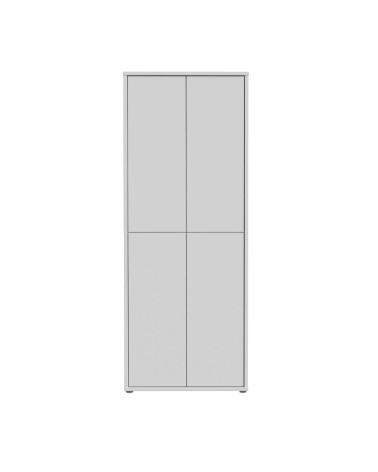 Mobile multiuso Medea 4 ante colore grigio chiaro 74.5x34.9xH 191.9 cm.