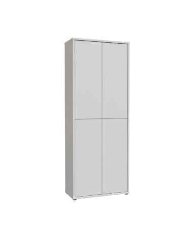 Mobile multiuso Medea 4 ante colore grigio chiaro 74.5x34.9xH 191.9 cm.
