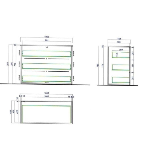Camera da letto Michela con armadio 6 ante battenti con specchio in bianco neve e letto matrimoniale Stiletto tortora