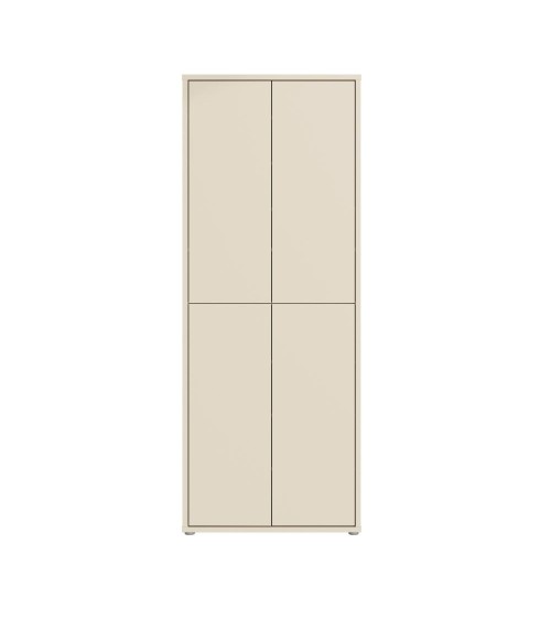 Mobile multiuso Medea 4 ante colore cashmere 74.5x34.9xH 191.9 cm.