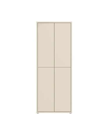 Mobile multiuso Medea 4 ante colore cashmere 74.5x34.9xH 191.9 cm.