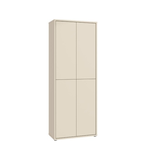 Mobile multiuso Medea 4 ante colore cashmere 74.5x34.9xH 191.9 cm.