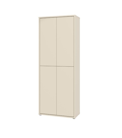 Mobile multiuso Medea 4 ante colore cashmere 74.5x34.9xH 191.9 cm.