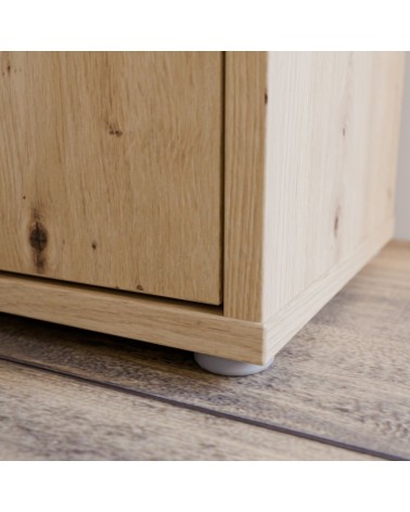 Mobile multiuso Medea 4 ante colore rovere 74.5x34.9xH191.9 cm.
