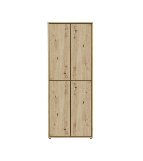Mobile multiuso Medea 4 ante colore rovere 74.5x34.9xH191.9 cm.