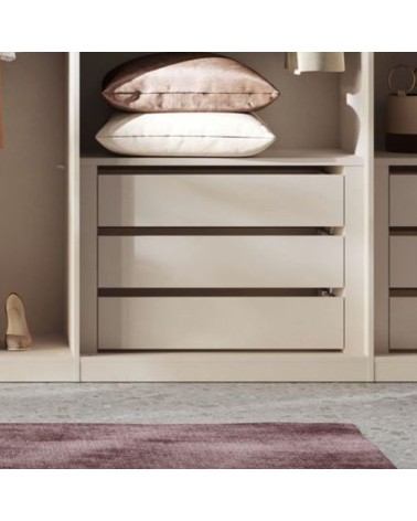 Cassettiera interna per armadio Londra in finitura cashmere
