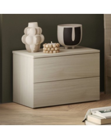 Comodino Londra 2 cassetti colore cashmere