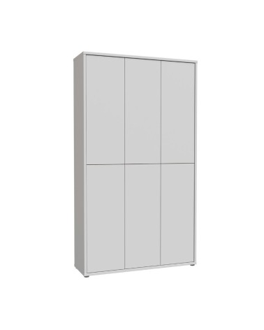 Armadio multiuso Medea 6 ante colore grigio chiaro 109.2x34.9xH191.9 cm.