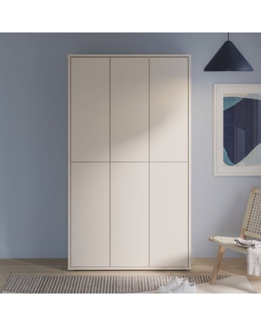 Armadio multiuso Medea 6 ante colore cashmere 109.2x34.9xH191.9 cm.