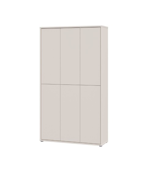 Armadio multiuso Medea 6 ante colore cashmere 109.2x34.9xH191.9 cm.