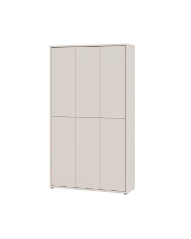 Armadio multiuso Medea 6 ante colore cashmere 109.2x34.9xH191.9 cm.