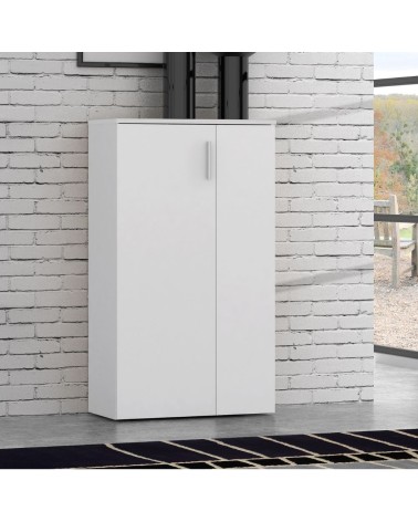 Mobile multiuso Lucio 2 ante H 120cm. colore bianco