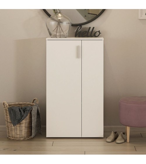 Mobile multiuso Lucio 2 ante H 120cm. colore bianco