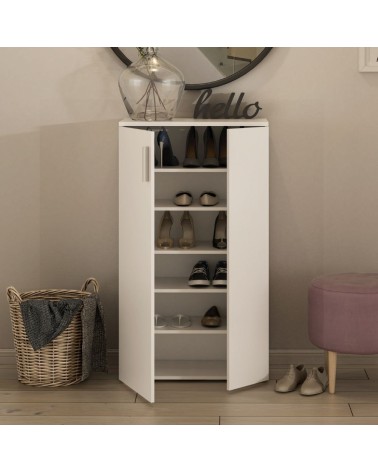 Mobile multiuso Lucio 2 ante H 120cm. colore bianco