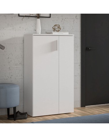 Mobile multiuso Lucio 2 ante H 120cm. colore bianco