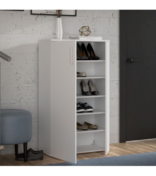 Mobile multiuso Lucio 2 ante H 120cm. colore bianco