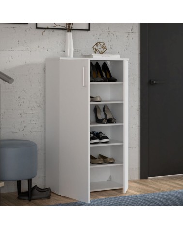 Mobile multiuso Lucio 2 ante H 120cm. colore bianco