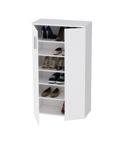 Mobile multiuso Lucio 2 ante H 120cm. colore bianco