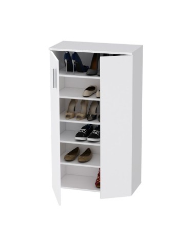 Mobile multiuso Lucio 2 ante H 120cm. colore bianco