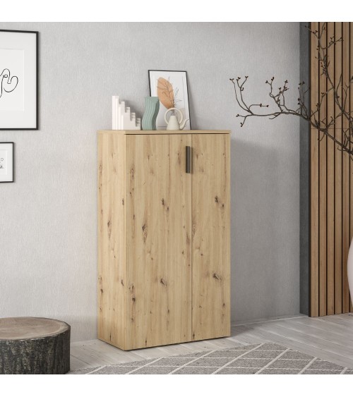 Mobile multiuso Lucio 2 ante H 120cm. colore rovere
