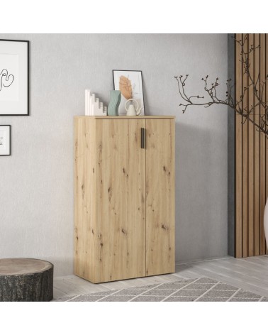 Mobile multiuso Lucio 2 ante H 120cm. colore rovere
