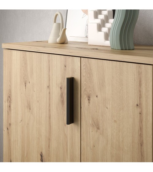 Mobile multiuso Lucio 2 ante H 120cm. colore rovere