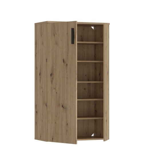 Mobile multiuso Lucio 2 ante H 120cm. colore rovere